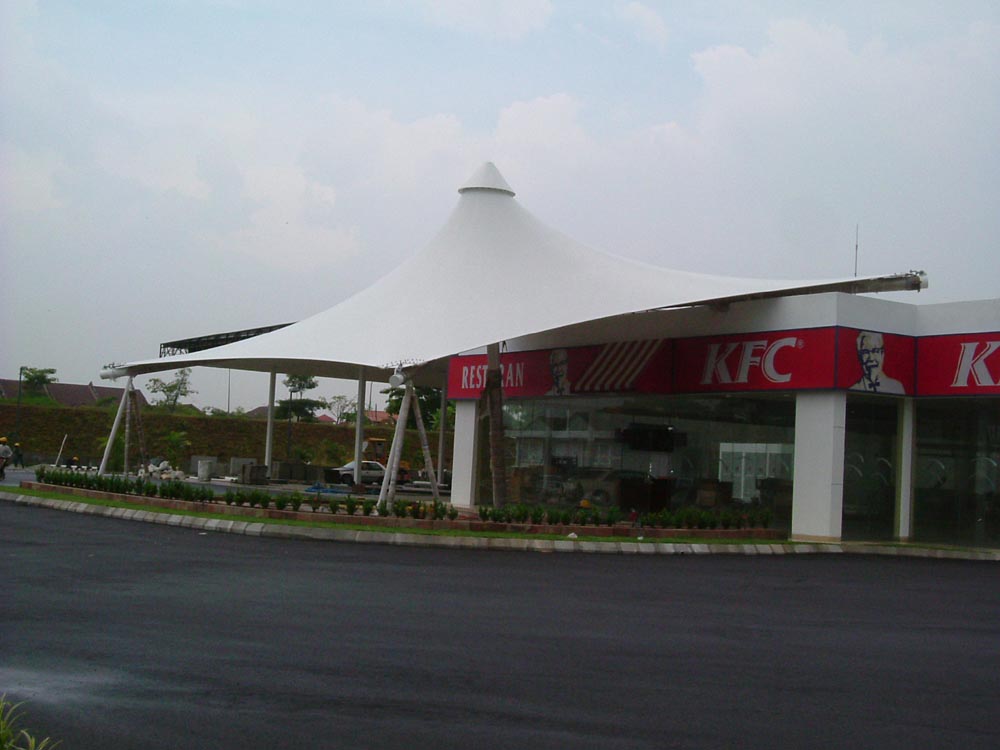 tensile membrane structure at USJ20 Petronas Petrol Station Group