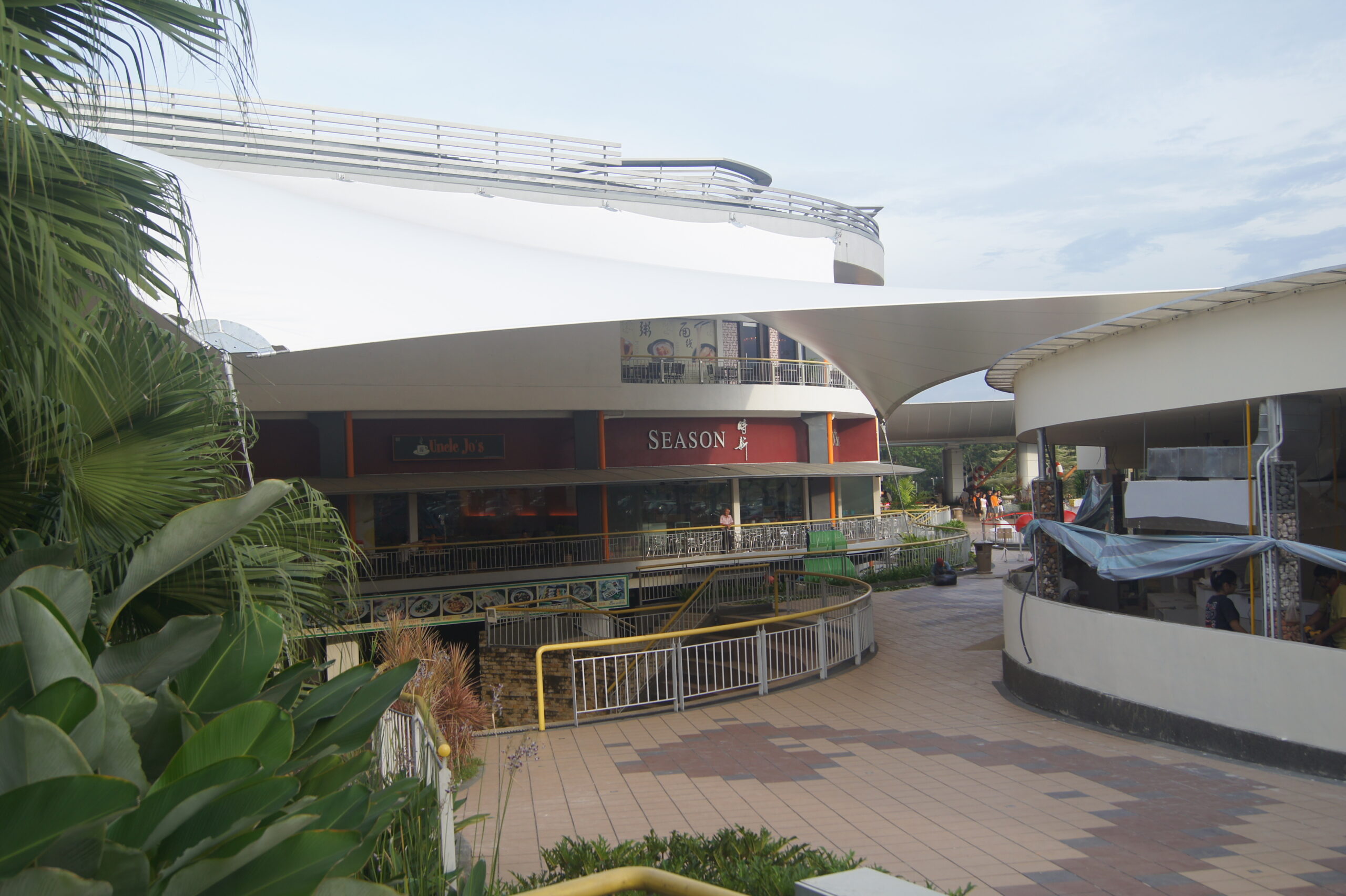 Tension membrane structure at Sutera Mall, Skudai, Johor